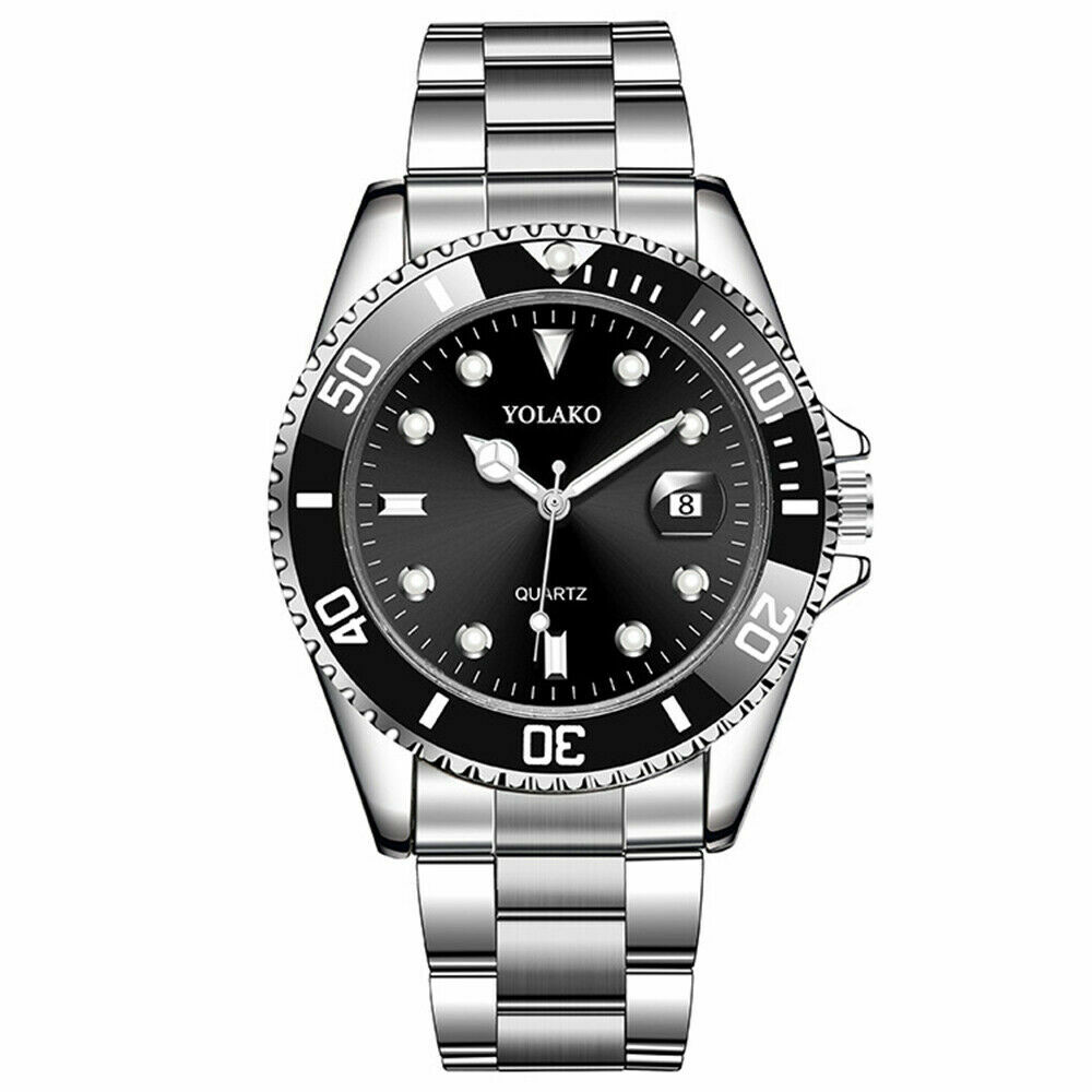 Classic Luxury Men’s Stainless Steel Casual Analog Date Quartz Wrist Watch UK