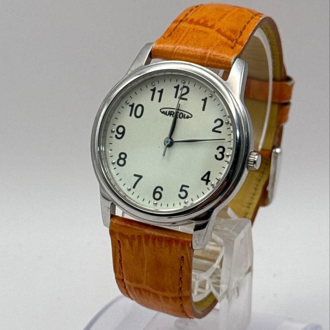 Aureole Quartz Silver Dial Wristwatch