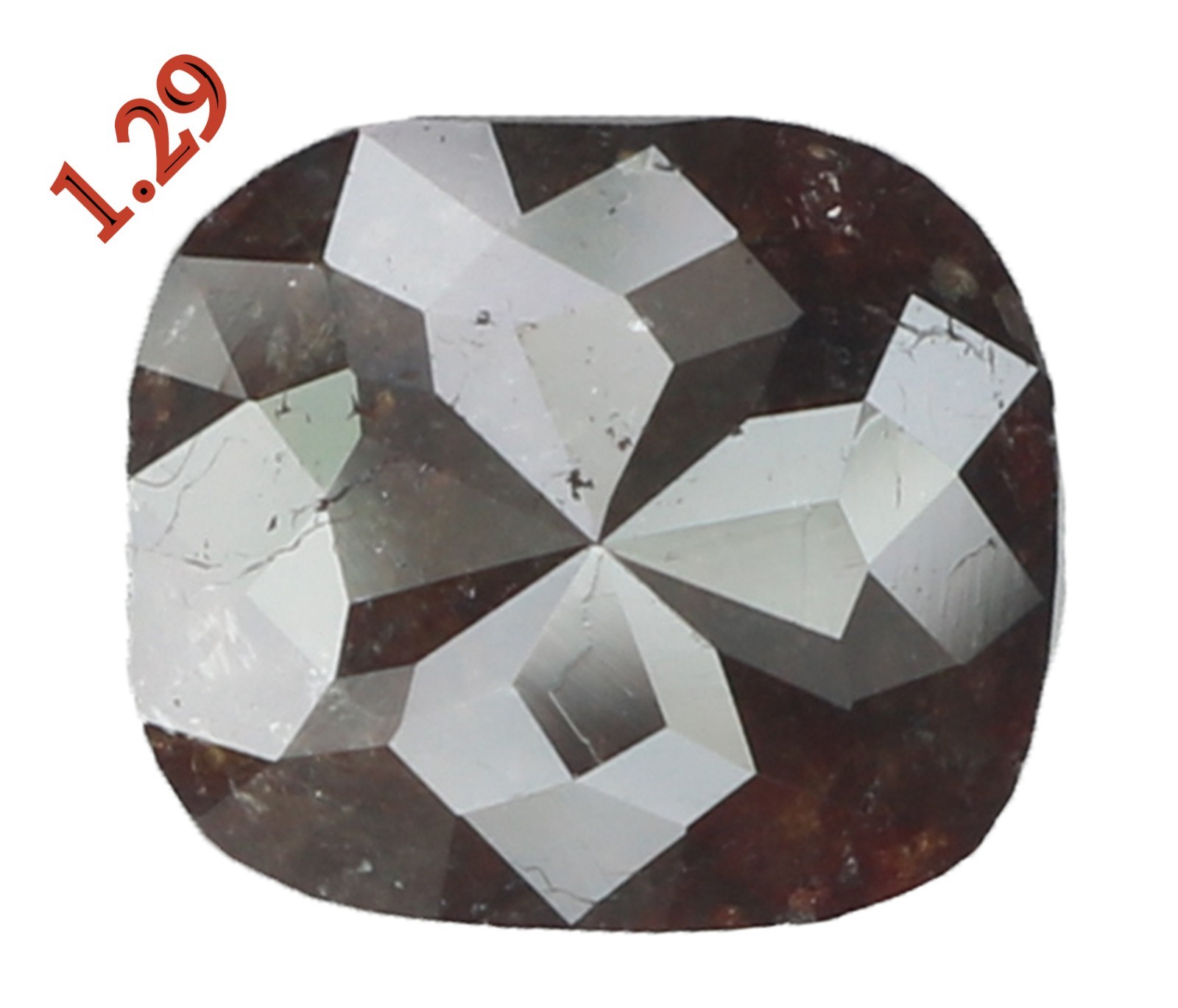 Natural Loose Diamond Cushion Brown Color I3 Clarity 6.90 MM 1.29 Ct KR1046