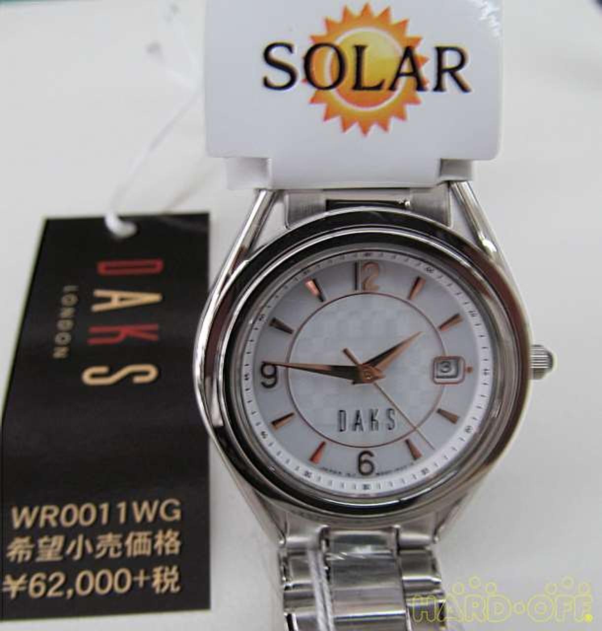 DAKS Women’s Solar Watch Stainless Steel 36mm Unused Authentic