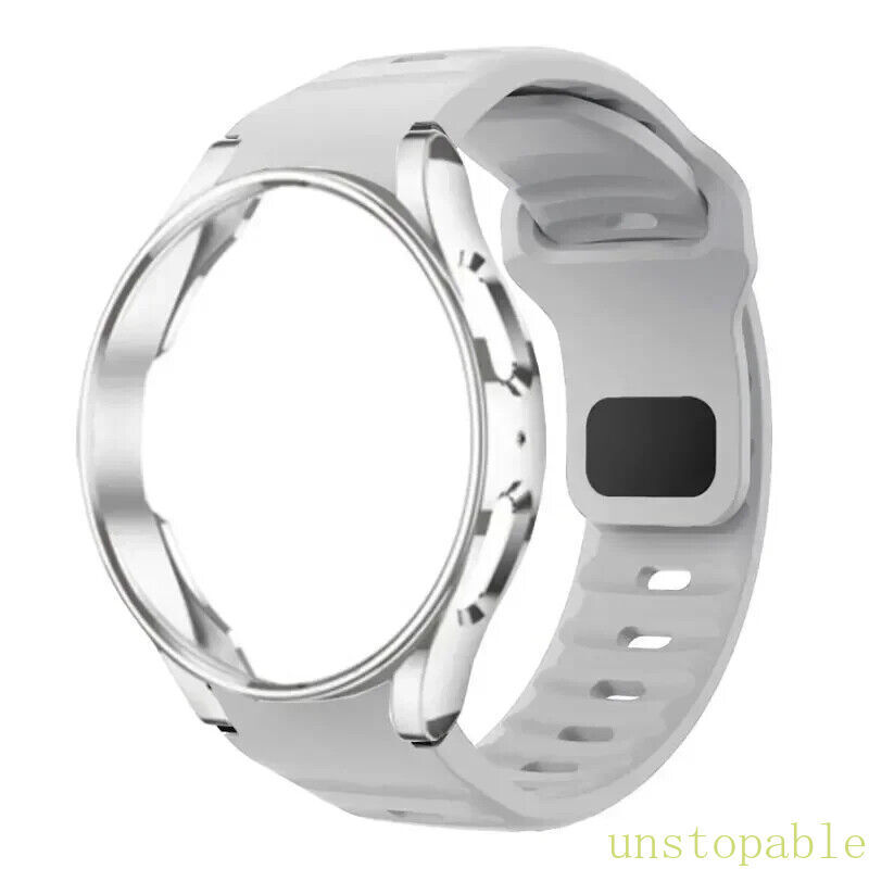 Silicone Band+Case for Samsung Galaxy Watch 7 6 5 4 FE 40mm 44mm Classic 43/47mm