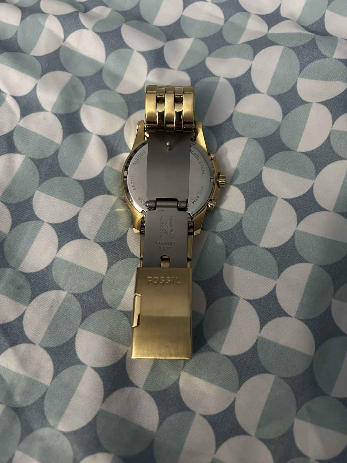 Fossil Gold/Stainless Steel FB01 Chronograph 44mm with fossil case