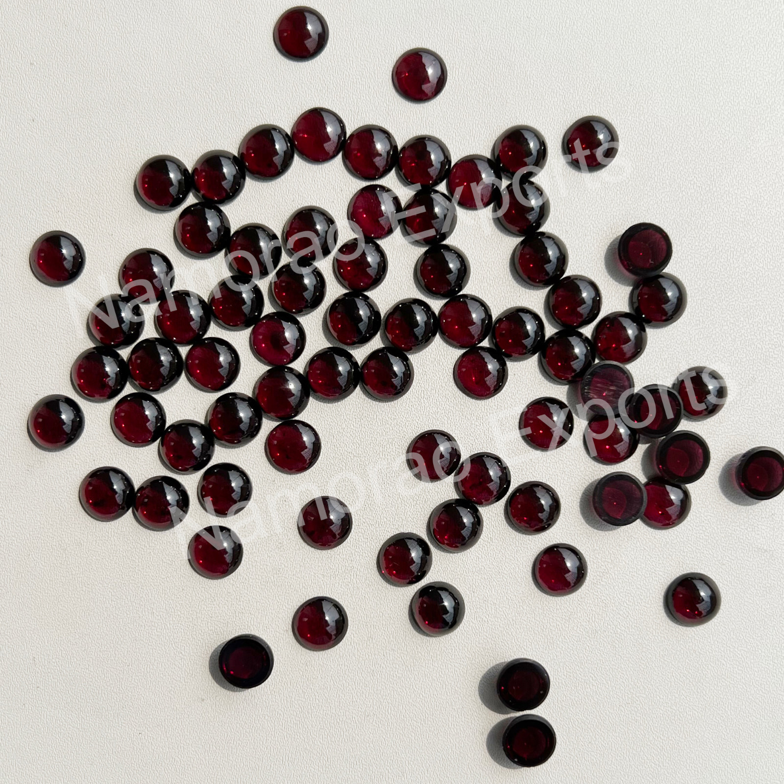 Natural Garnet Round 3 mm to 12 mm Cabochon Loose Gemstone Lot