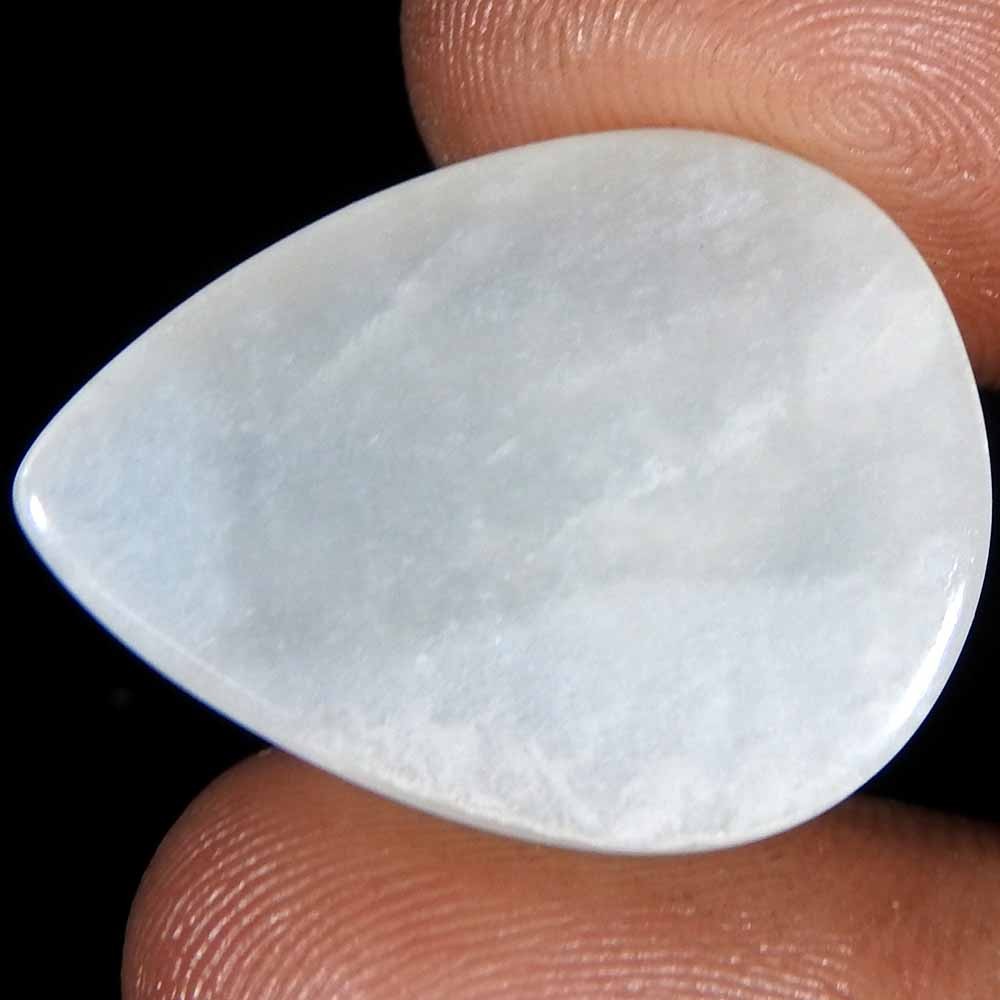 21.35Cts100%Natural Quality Silky Monnstone Pear Cabochon Loose Gemstone