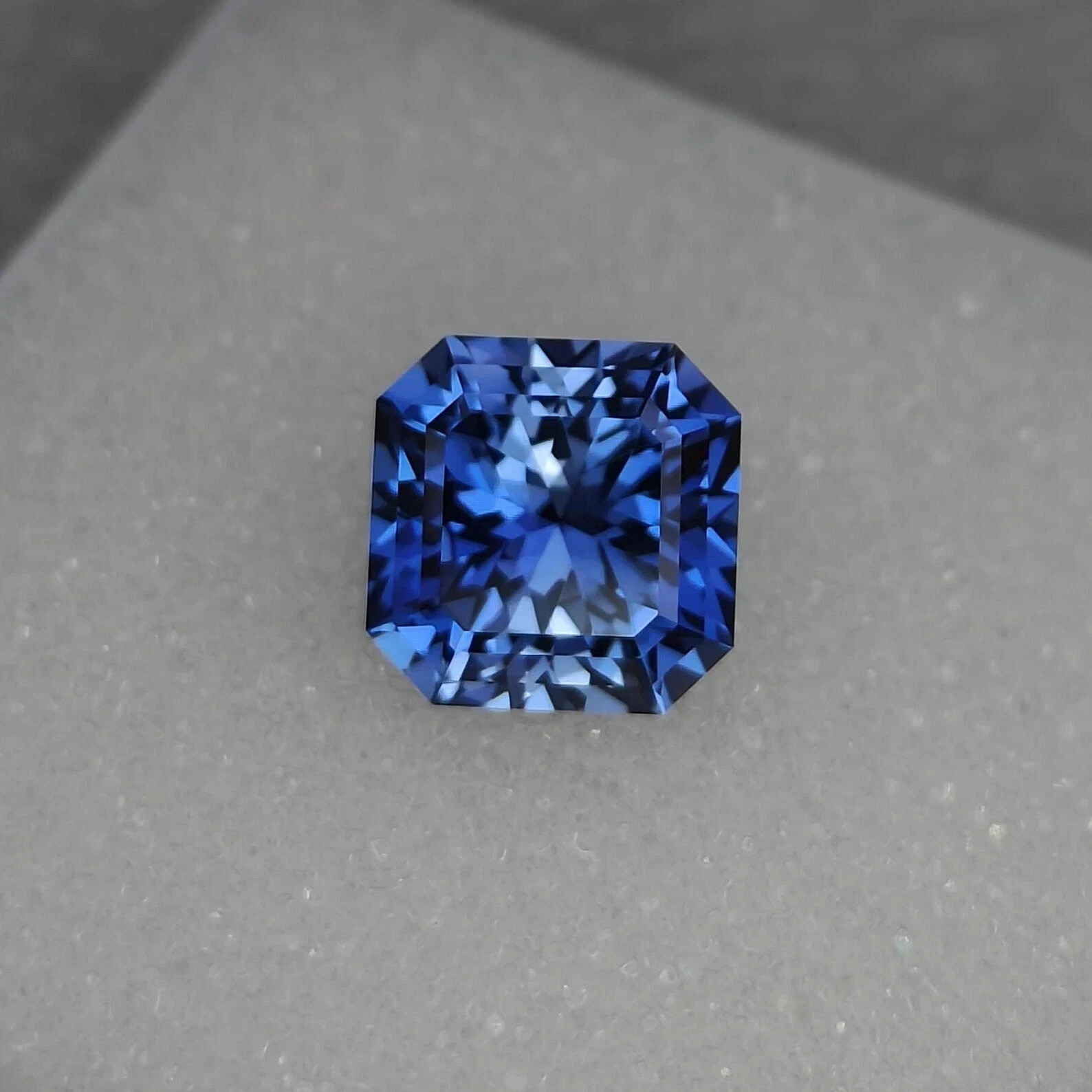 9.55 Ct Natural Certified Kashmiri Blue Sapphire Asscher Cut Loose Gemstone AAA