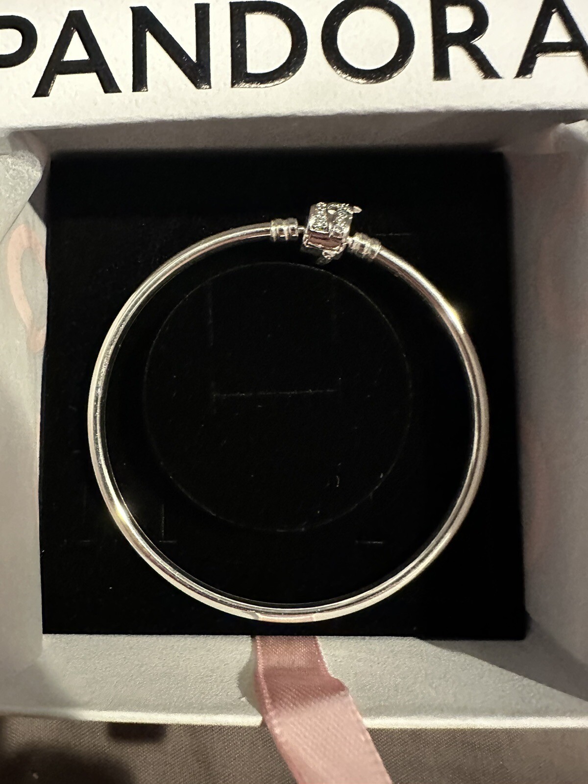 AUTHENTIC Pandora Silver Bangle Brace – BRAND NEW IN BOX – See Description