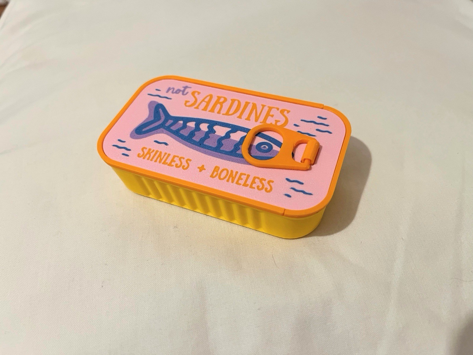 Sardines Jewellery Box Travel Case for Women Jewelry Organizer Portable Storage