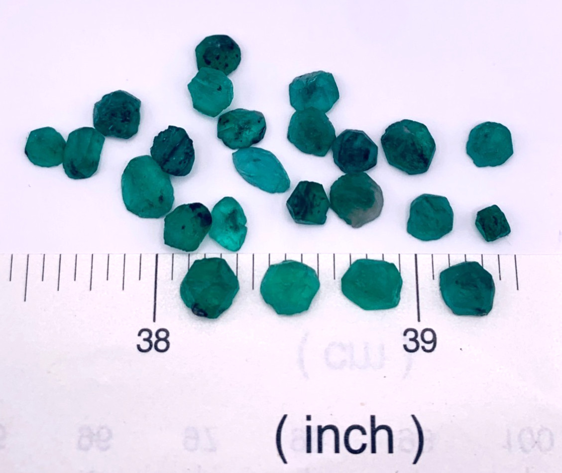 Emerald Preform Rough Lot 14 Pcs 10.90 Tcw Clarity I1 Natural Green Brazil N017