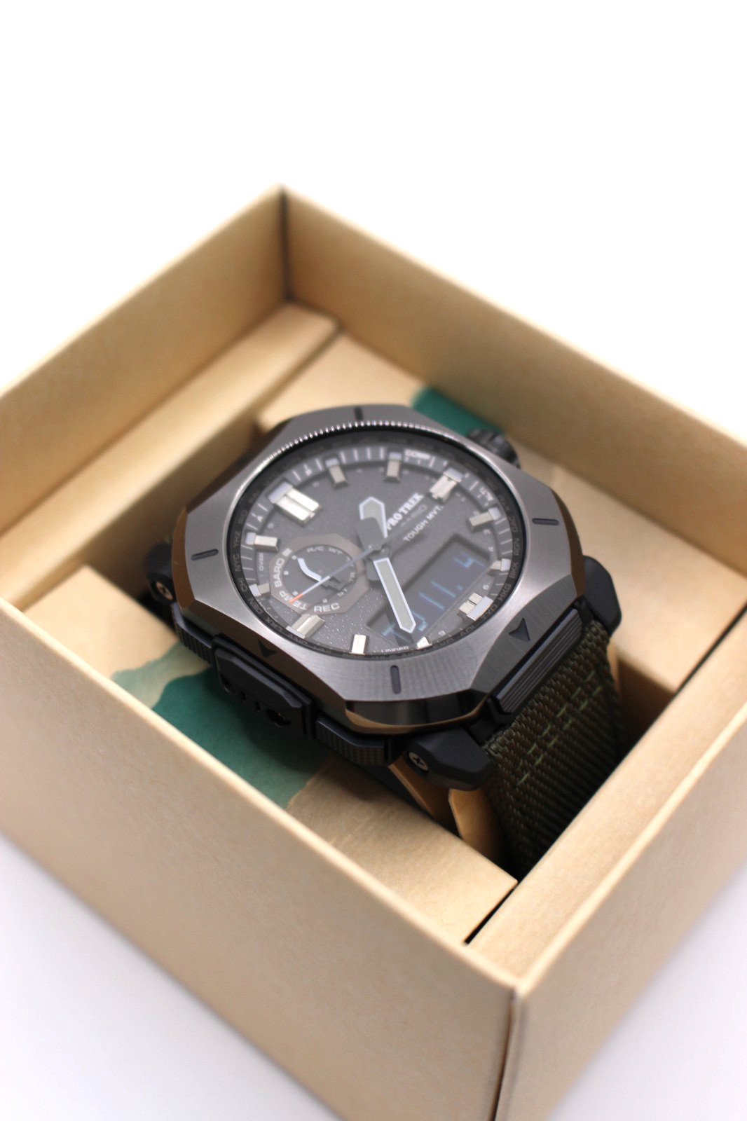 CASIO PRO TREK PRW-6900YB-3JF CORDURA Band Radio Solar Digital Men Watch Gift