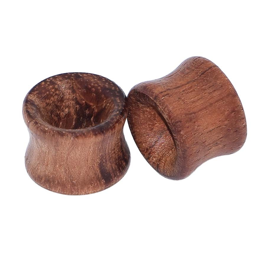 1-2Pair Wood Ear Plug Flesh Tunnels Wooden Ear Gauges Stretcher Expander Plugs