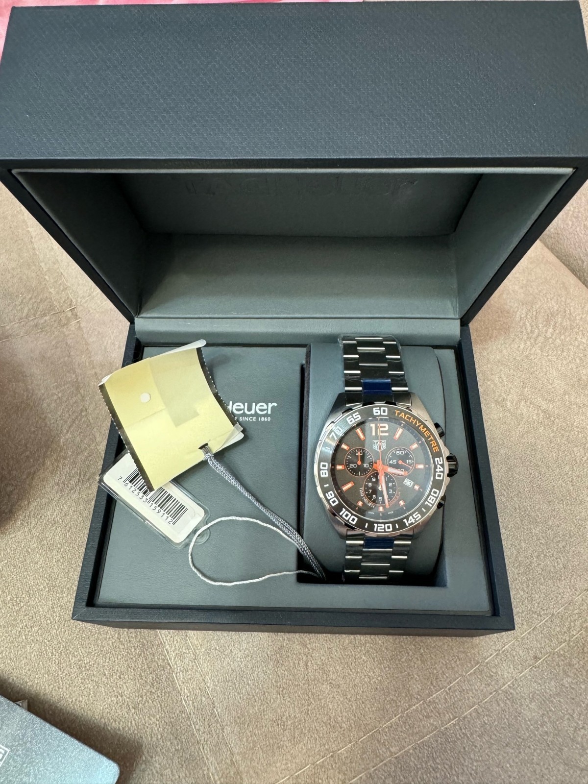 TAG Heuer Formula 1 Quartz Chronograph Grey Orange Men’s Watch CAZ101AH.BA0842