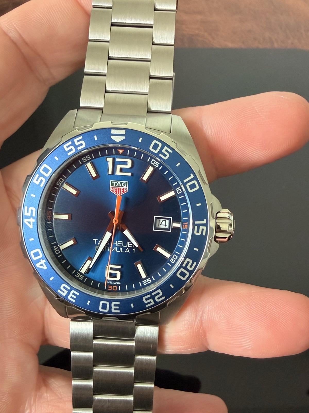 TAG Heuer Formula 1 Quartz Blue Sunburst Dial 43mm 200m Date Sapphire w/ Box
