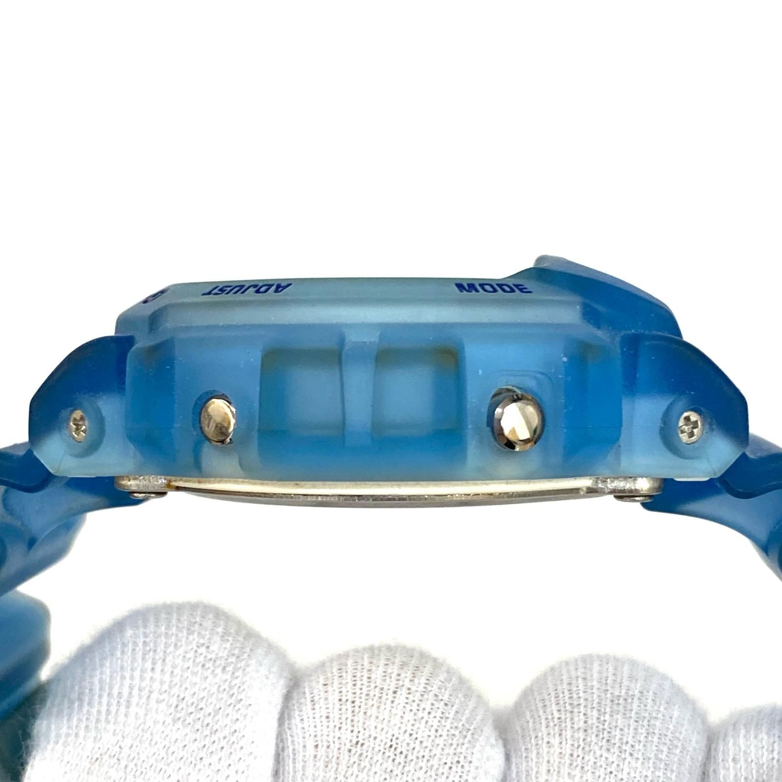 CASIO G-SHOCK DW-6900LS-2JF Light Blue Skelton DIgital Watch Used Japan