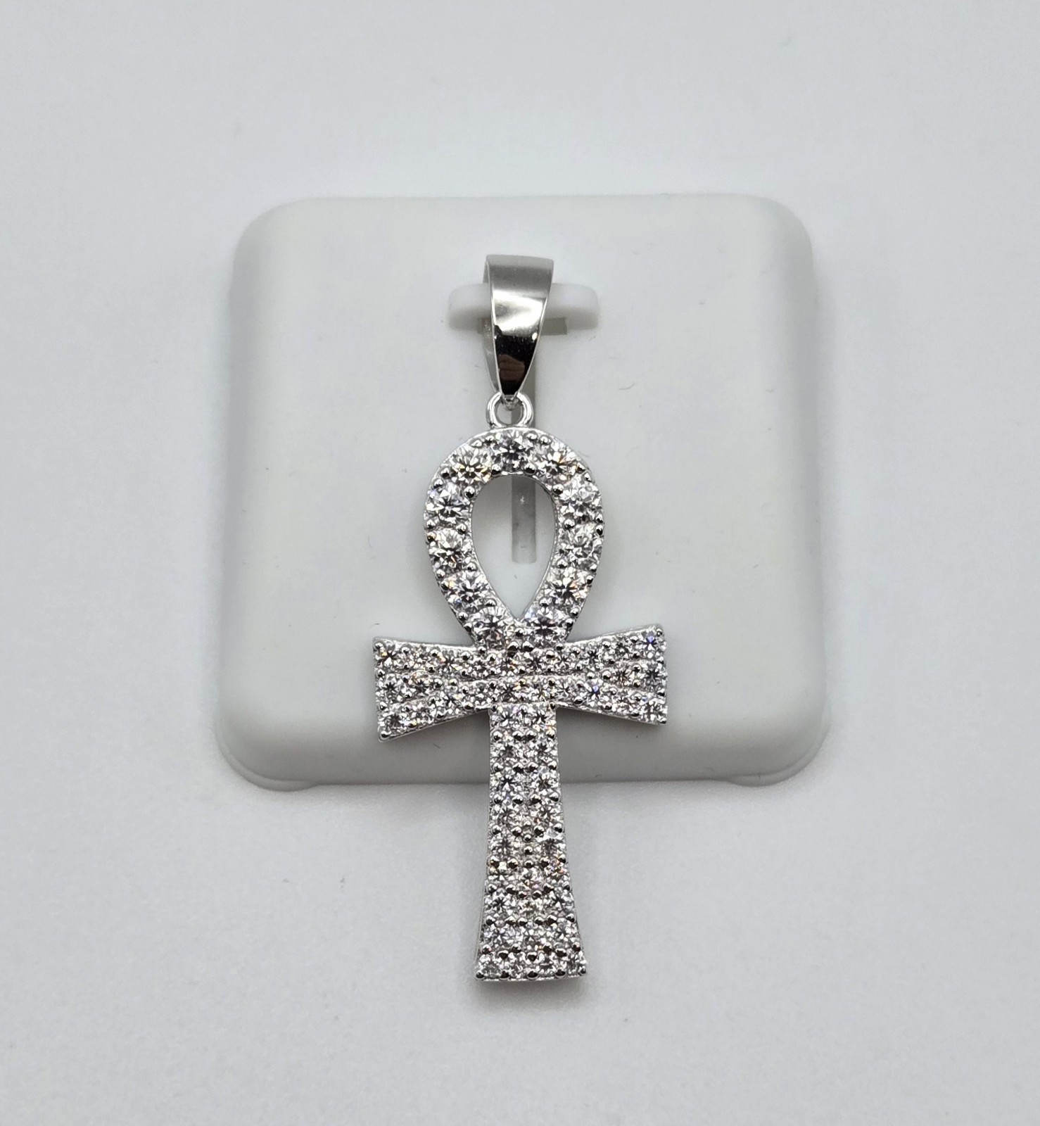 NEW MOISSANITE Solid 925 Sterling Silver PENDANT 2.0ctw Cross Pendant, USA