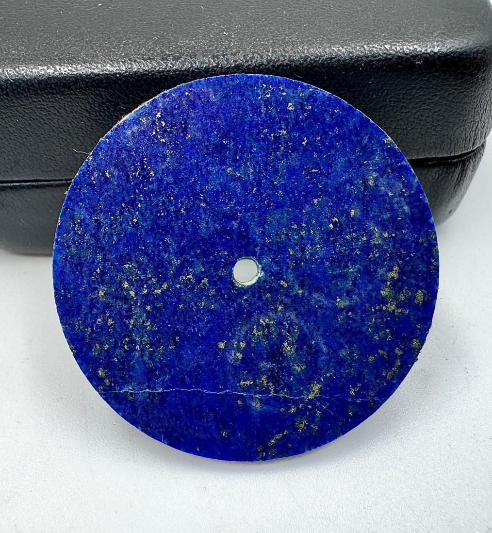 Lapis lazuli Watch Dial 33 mm Gemstone Flat Disc For Making Watch GMC-603