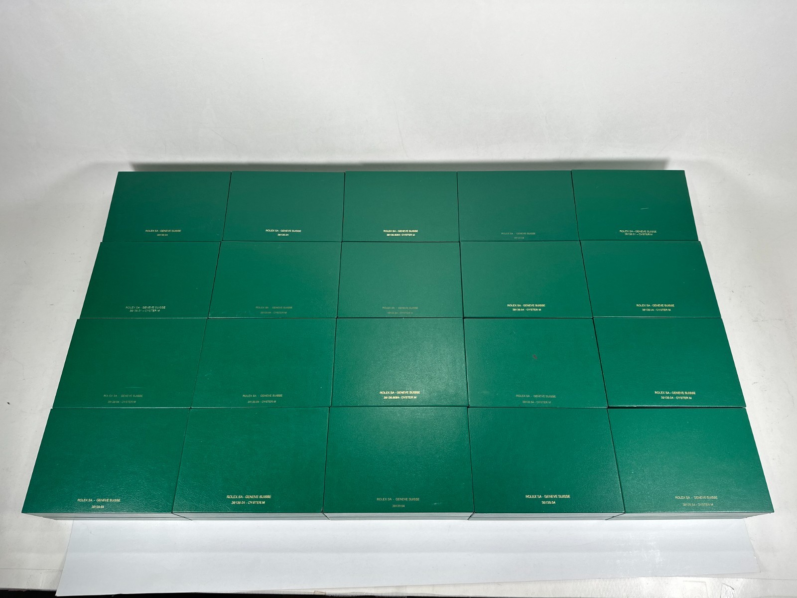 VINTAGE GENUINE ROLEX watch box case 20 set wave 39139.04 39139.01 260330002dA