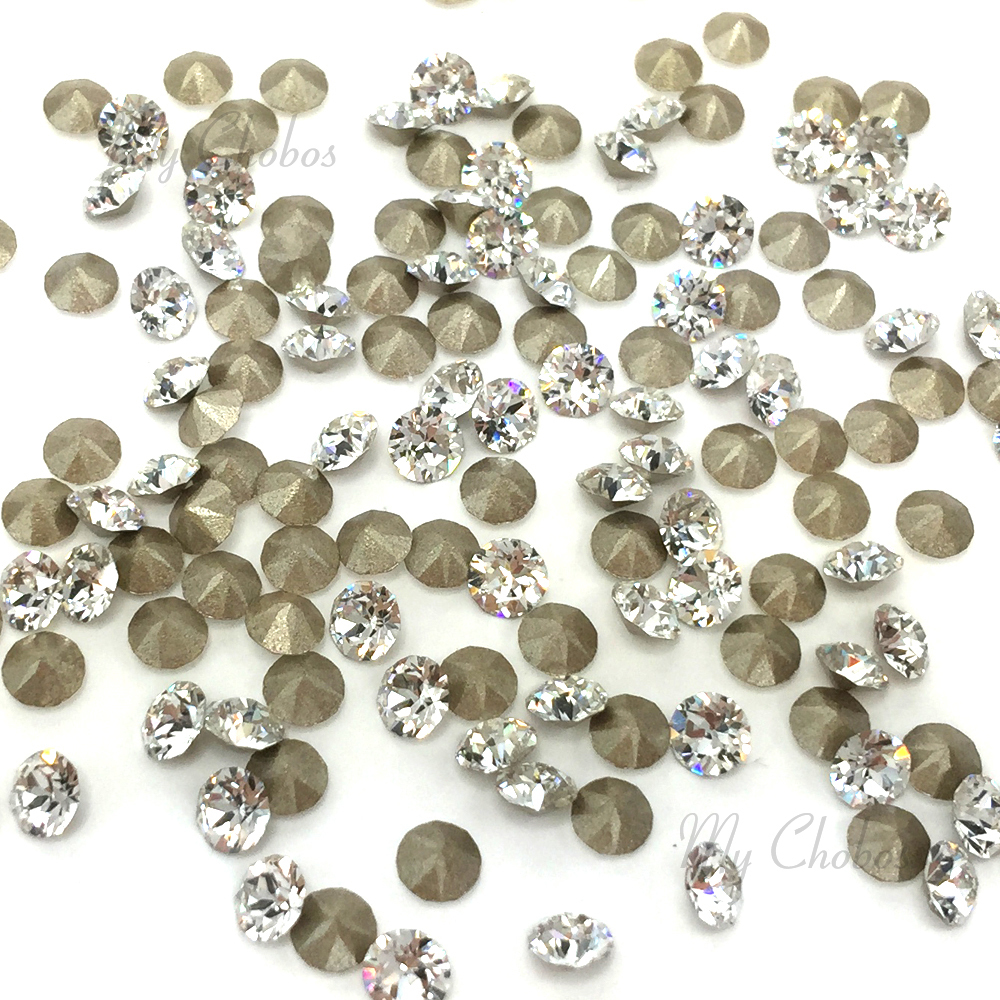 Swarovski 1028 xilion chaton pointed back rhinestones PP6-PP13 clear CRYSTAL 001