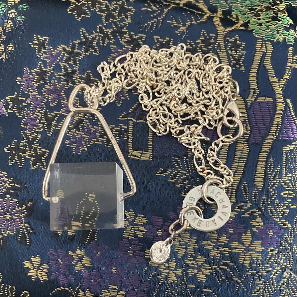 Ice Around Yo Neck Necklace, Block Of Ice Held With Ice Hook, MiaChavi Geekery