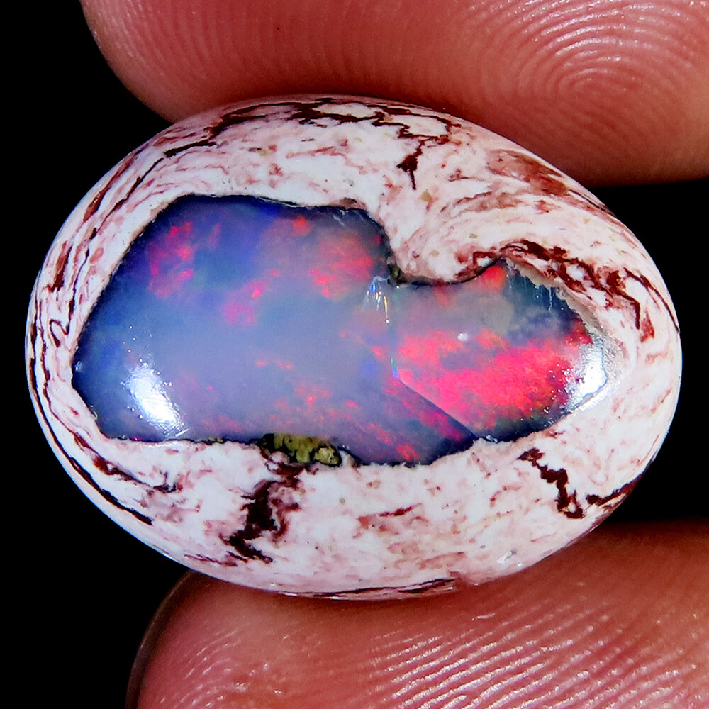 NATURAL MEXICAN FIRE OPAL MIX SHAPE CABOCHON LOOSE GEMSTONE (SIZE 10-26 MM)
