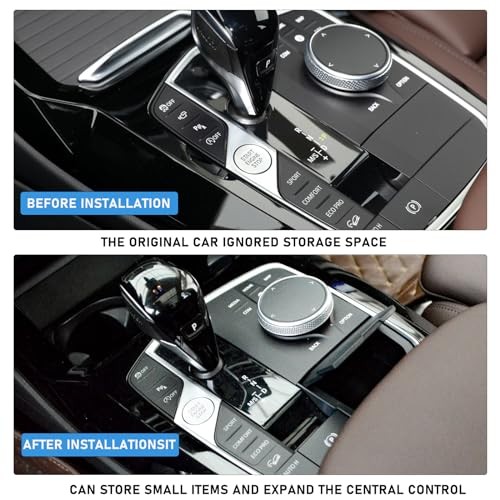 Center Console Organizer for BMW X3 iX3 X4 Accessories,Car Hidden Storage Box L