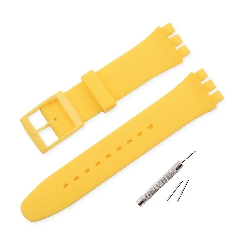 Wrist Watch Band Strap For Swatch 16mm 17mm 19mm 20mm Rubber Silicone Watchband