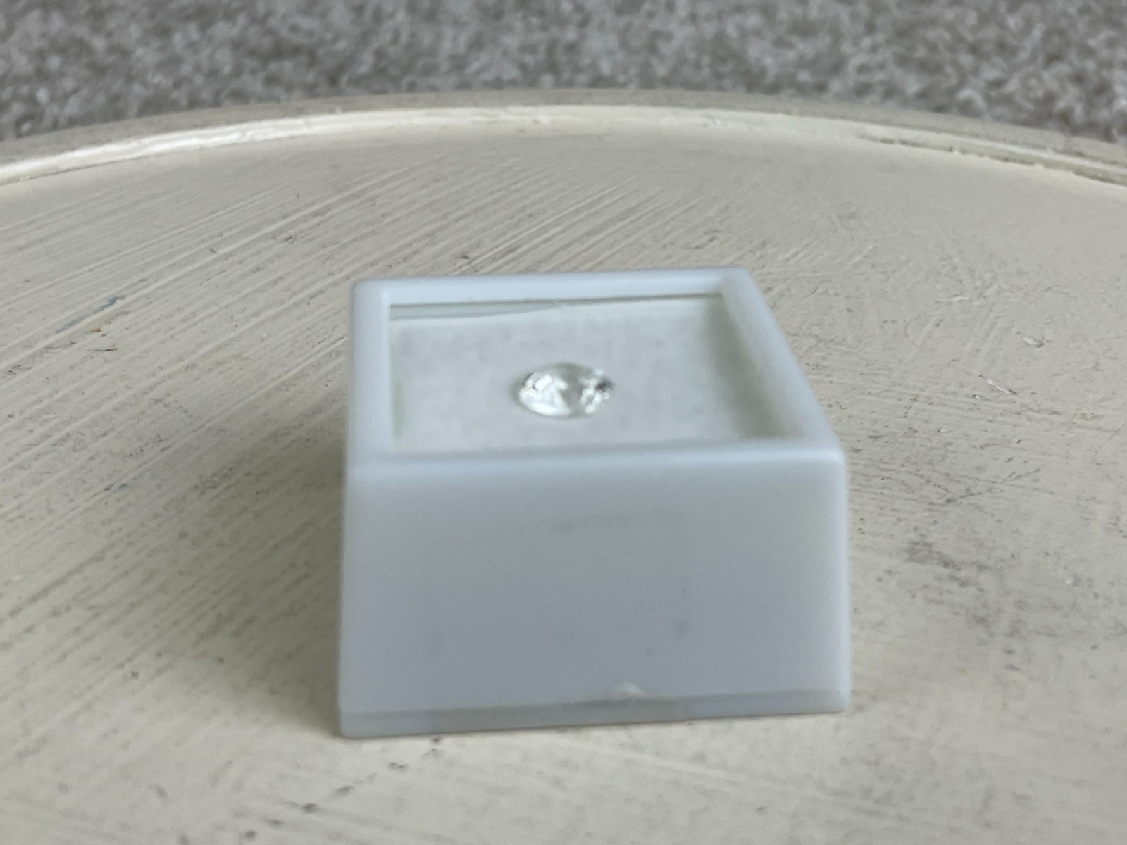 2.50 Carat 8MM Round Diamond White YAG Yttrium Aluminum Garnet Faceted Gemstone
