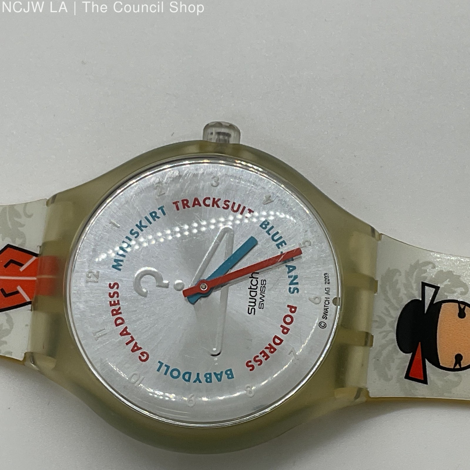 SWATCH Touch Game Dressin’ Day STGK103 Watch- NEVER WORN- NEEDS BATTERY