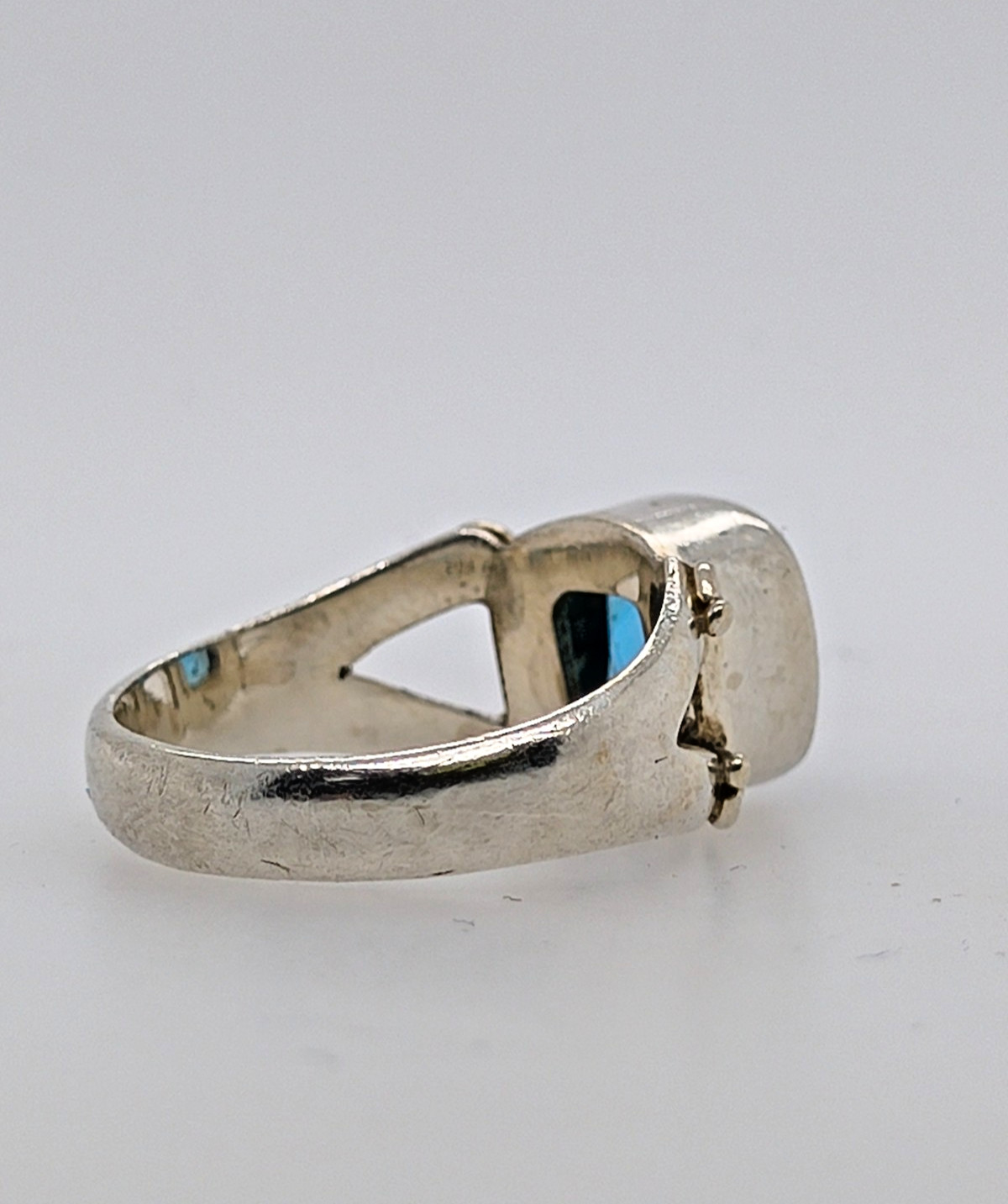 Sterling Silver Sajen Blue Topaz Ring for Women Size 9