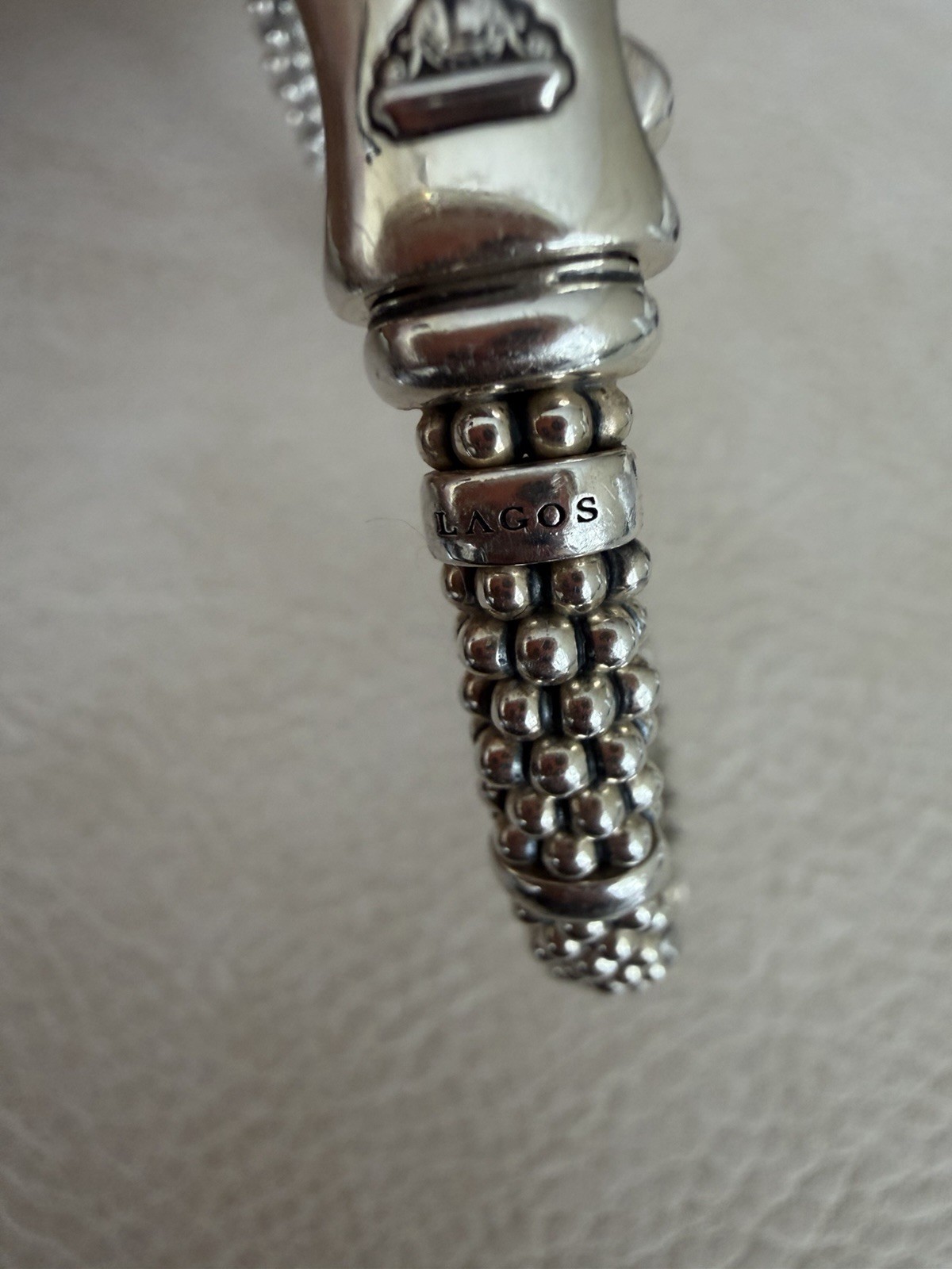 Lagos Caviar Sterling Silver Station Bracelet