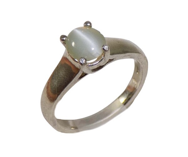 19thC Antique 1¼ct Chrysoberyl Cat’sEye+Silver Ring: Ancient Rome Evil Eye Guard
