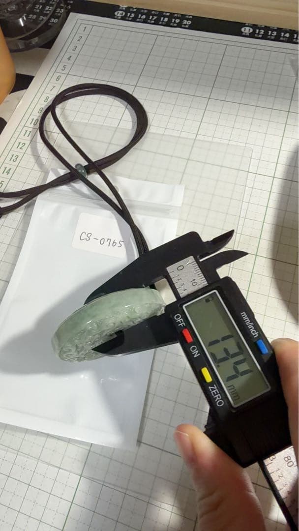 Japanese jade necklace CS0765 Natural Genuine Jade (Guaranteed Authenticity) Pen