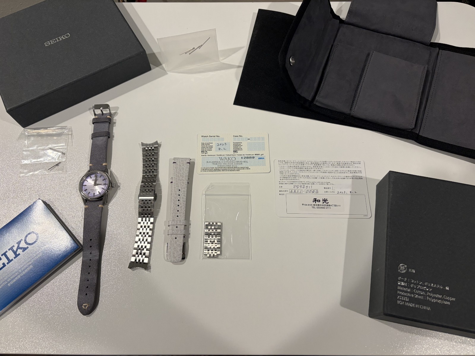 Excellent King Seiko Limited Boutique Exclusive Purple Watch SDKS011/SPB291