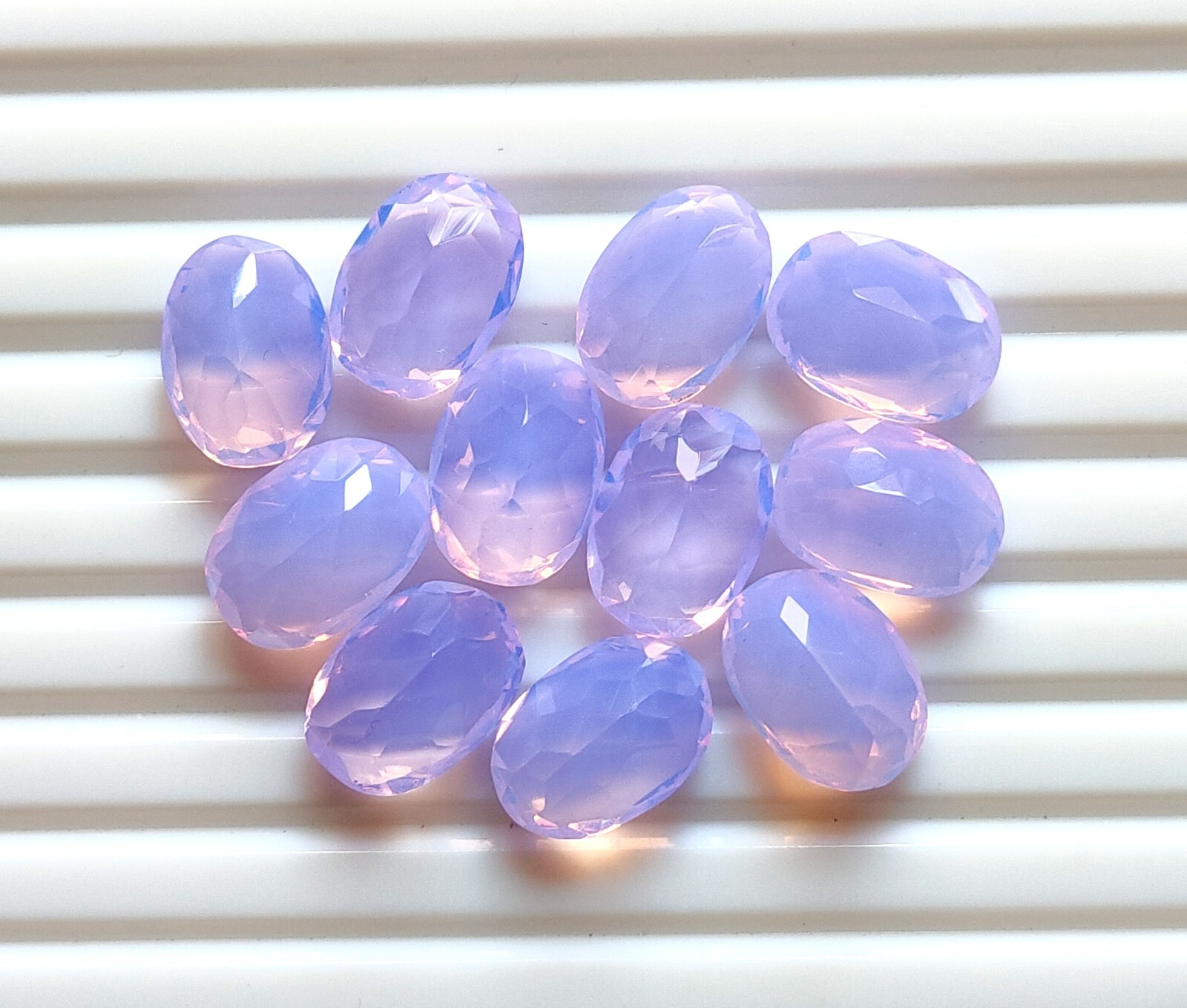 Amazing Lavender Quartz Faceted Cut Oval Shape Gemstone Wholesale Loose Gemstone