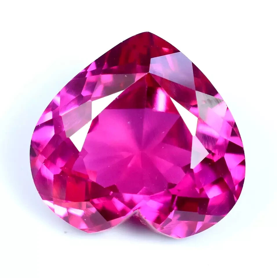 39 Ct Natural Pink Sapphire Heart Cut Certified Loose Stunning Gemstone