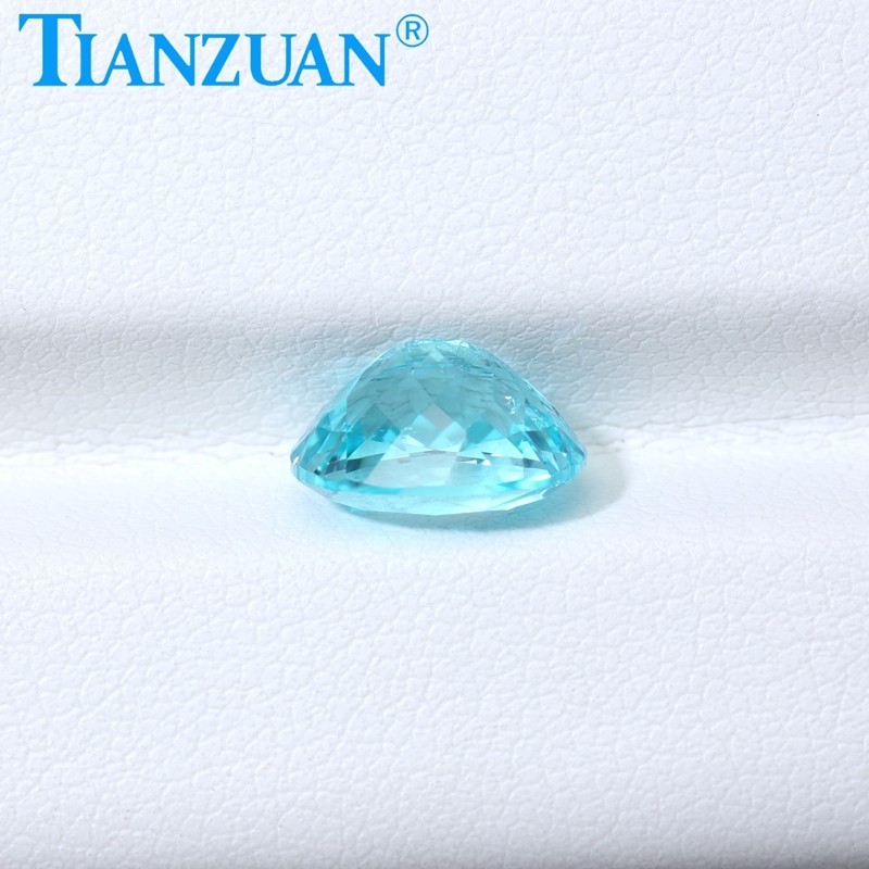 Synthetic YAG Oval Shape Blue Color with inclusions loose Gemstones
