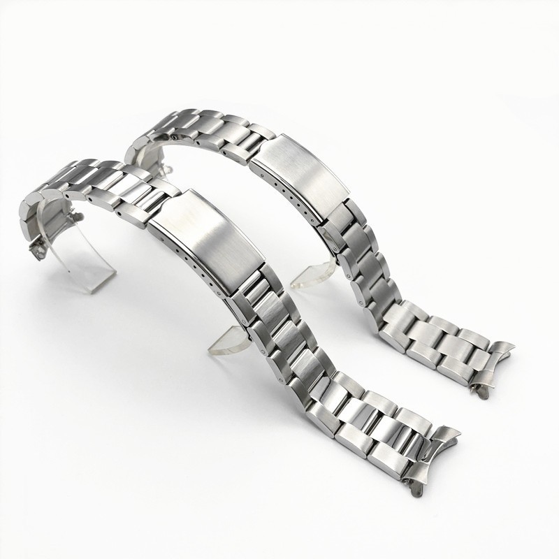 For Seiko 3 Bead Diving Solid Stainless Steel Watch band Strap Arc 18 19 20 21mm