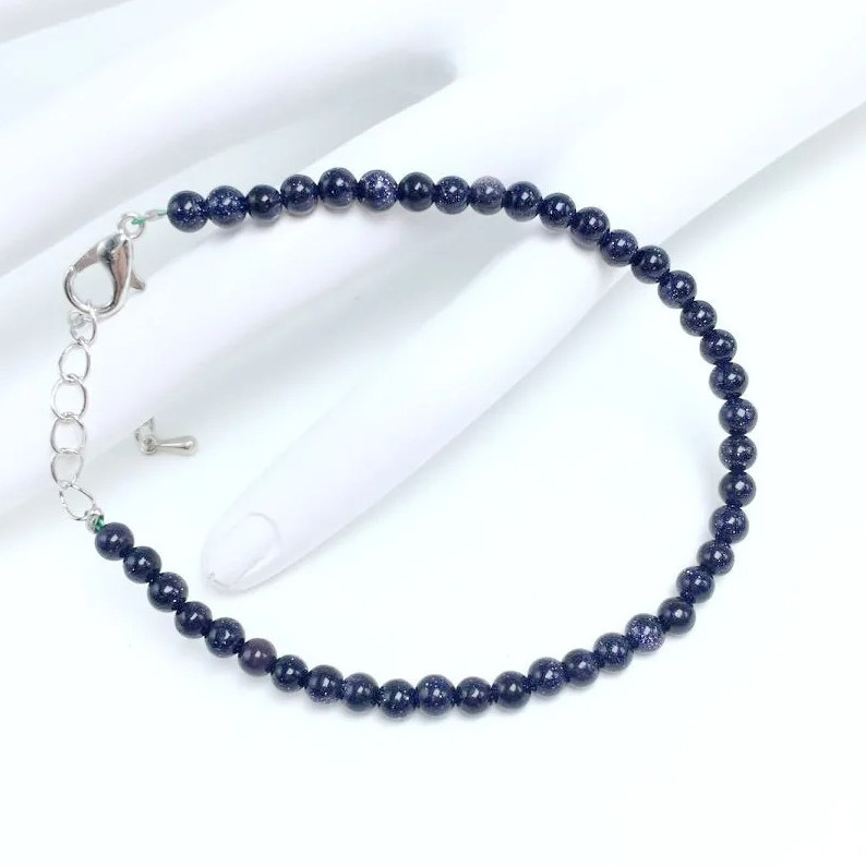 1 pc 4mm Chakra Bead Bracelet Natural Stone Yoga Energy Bangle