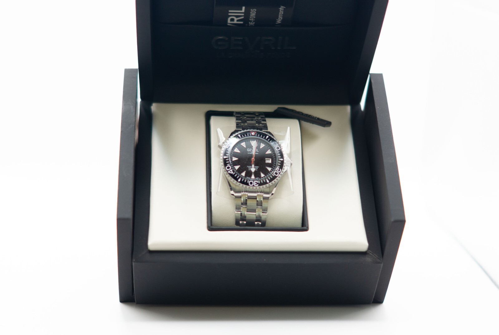 Gevril Hudson Yards – Diver Automatic Swiss Movement SW200 Black Dial Stainless
