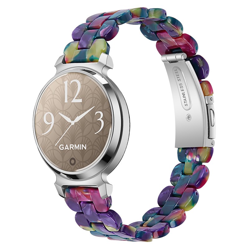 For Garmin Lily 2 Fashion Resin Stainless Steel Watch Strap Band Replacement