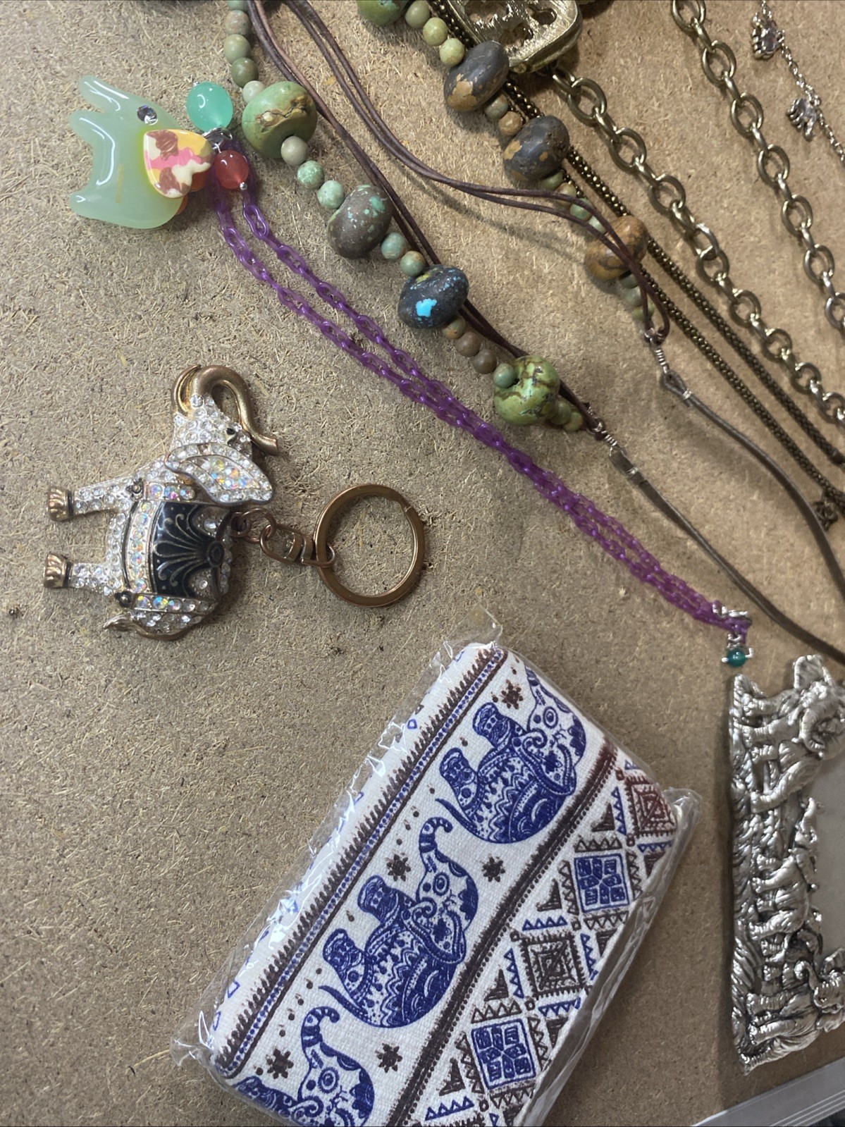 Elephant jewelry and accessories native SW Look Jewelry Lot