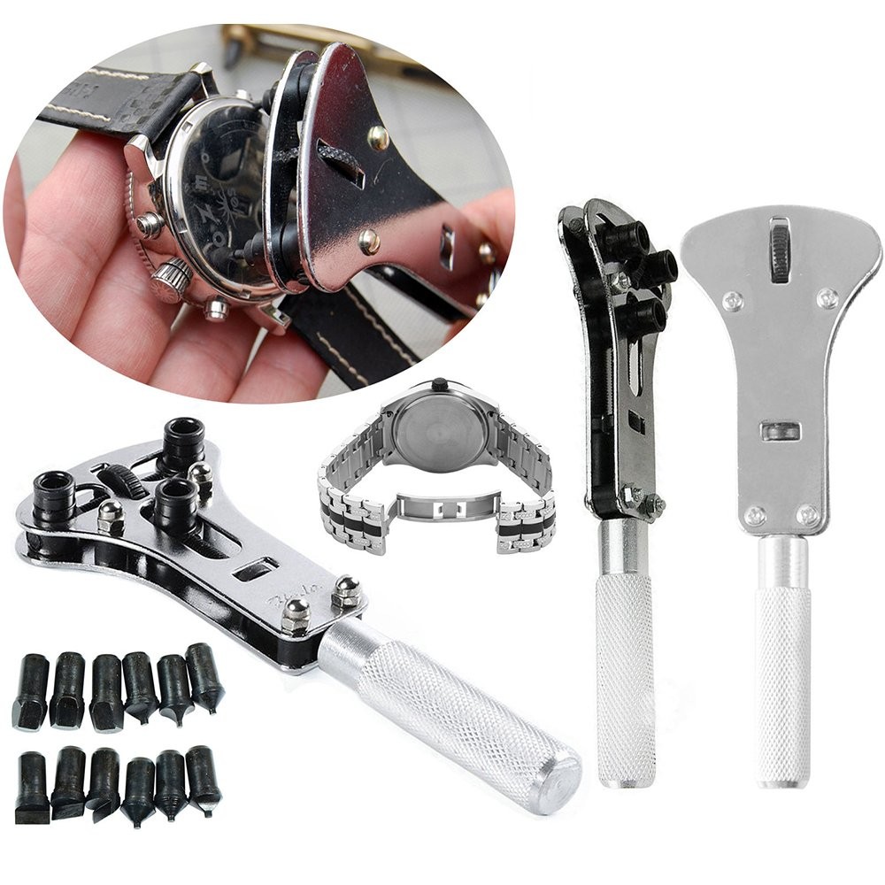 Watch Repair Tool Kit, Set of Back Opener Wrench and Large Watch Case Movement H