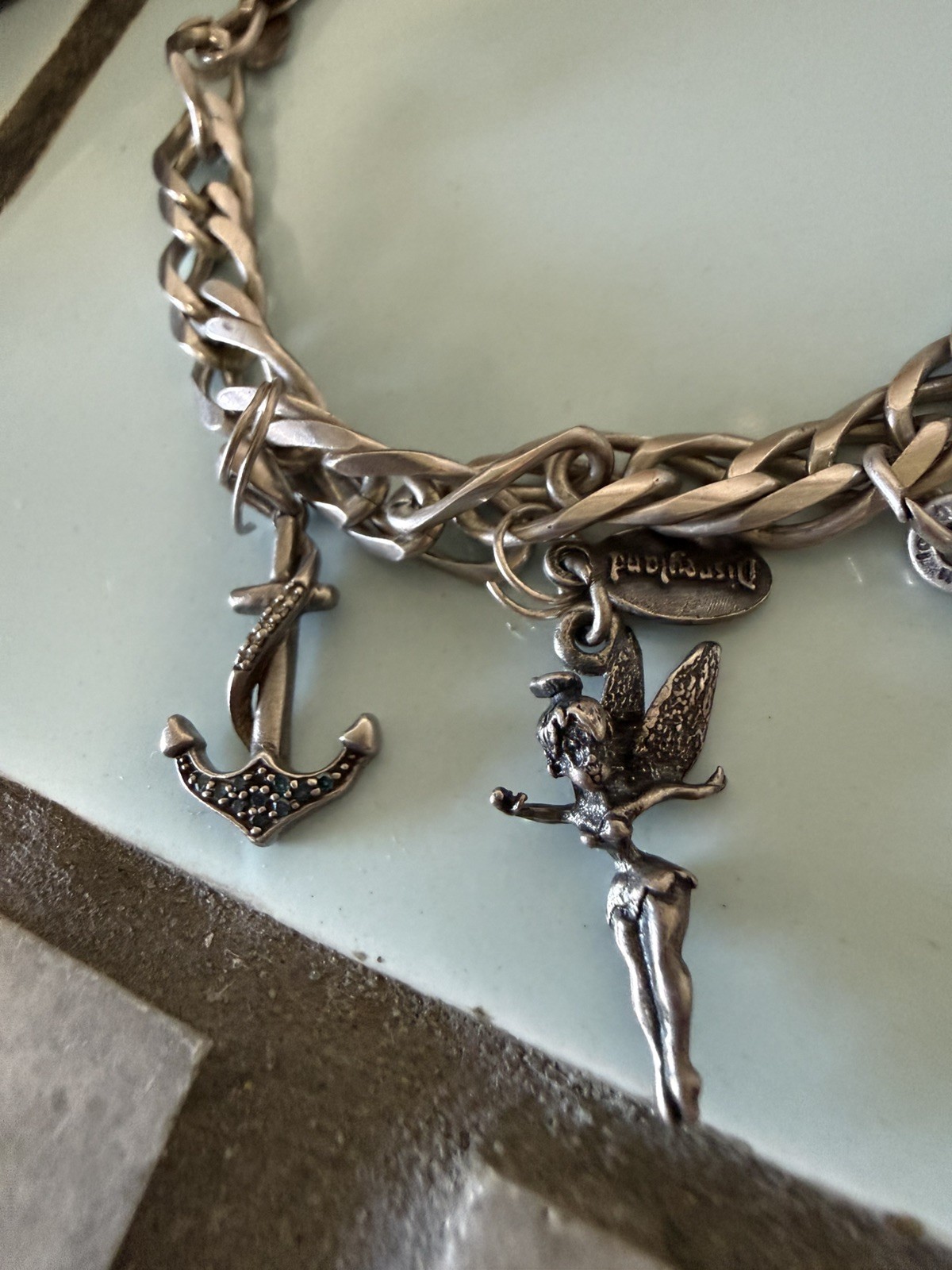 1995 limited edition .925 Walt Disney Winnie the Pooh Charm Bracelet 8” 39.4 g
