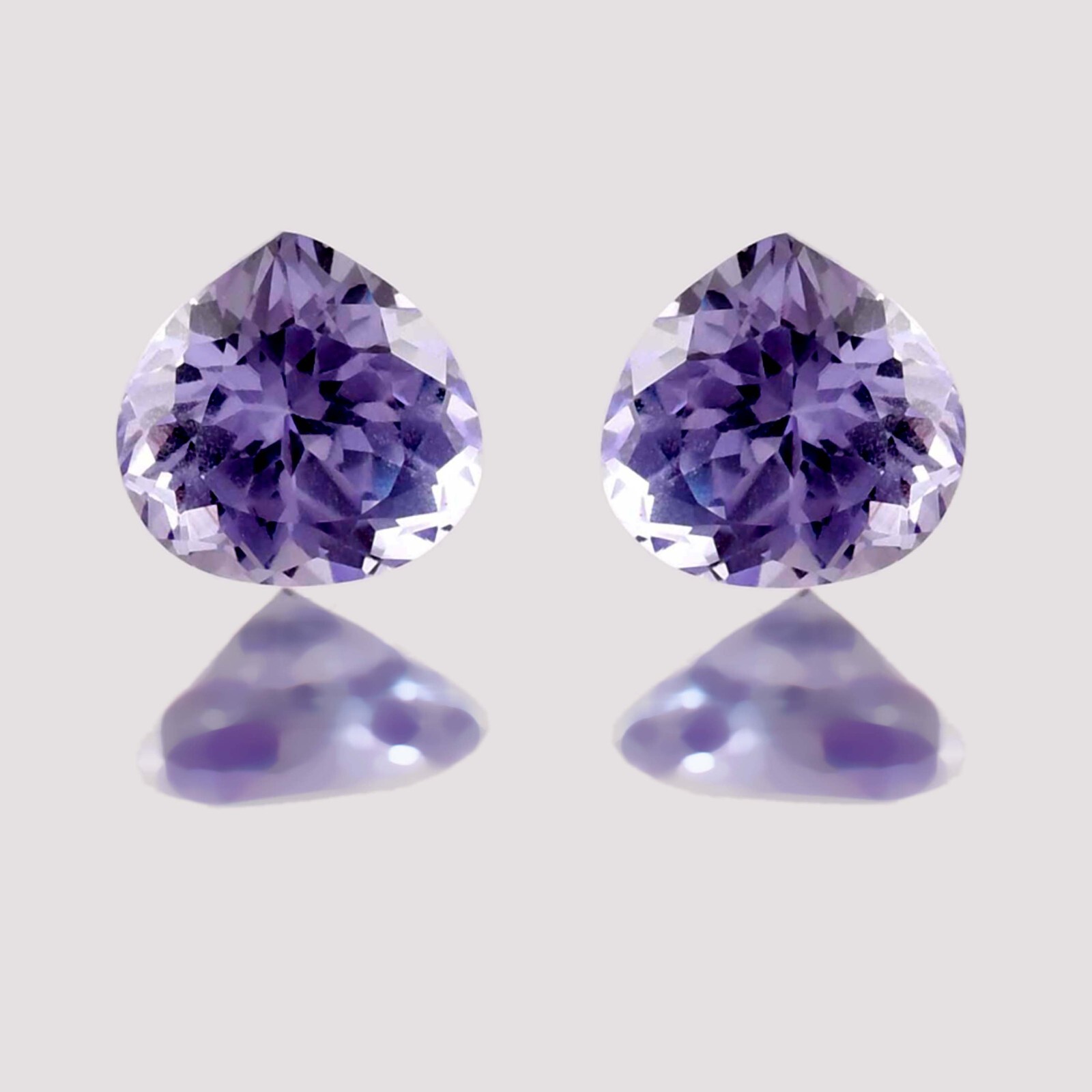 1 Pair 15 x 15 MM Flawless Natural Color Change Alexandrite Gems GIT Certified