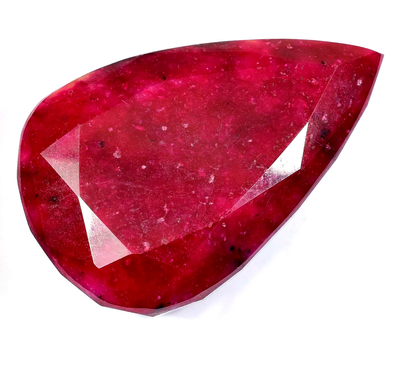 700.00 Ct Natural Huge Blood Red Ruby Pear Certified Loose Gemstone