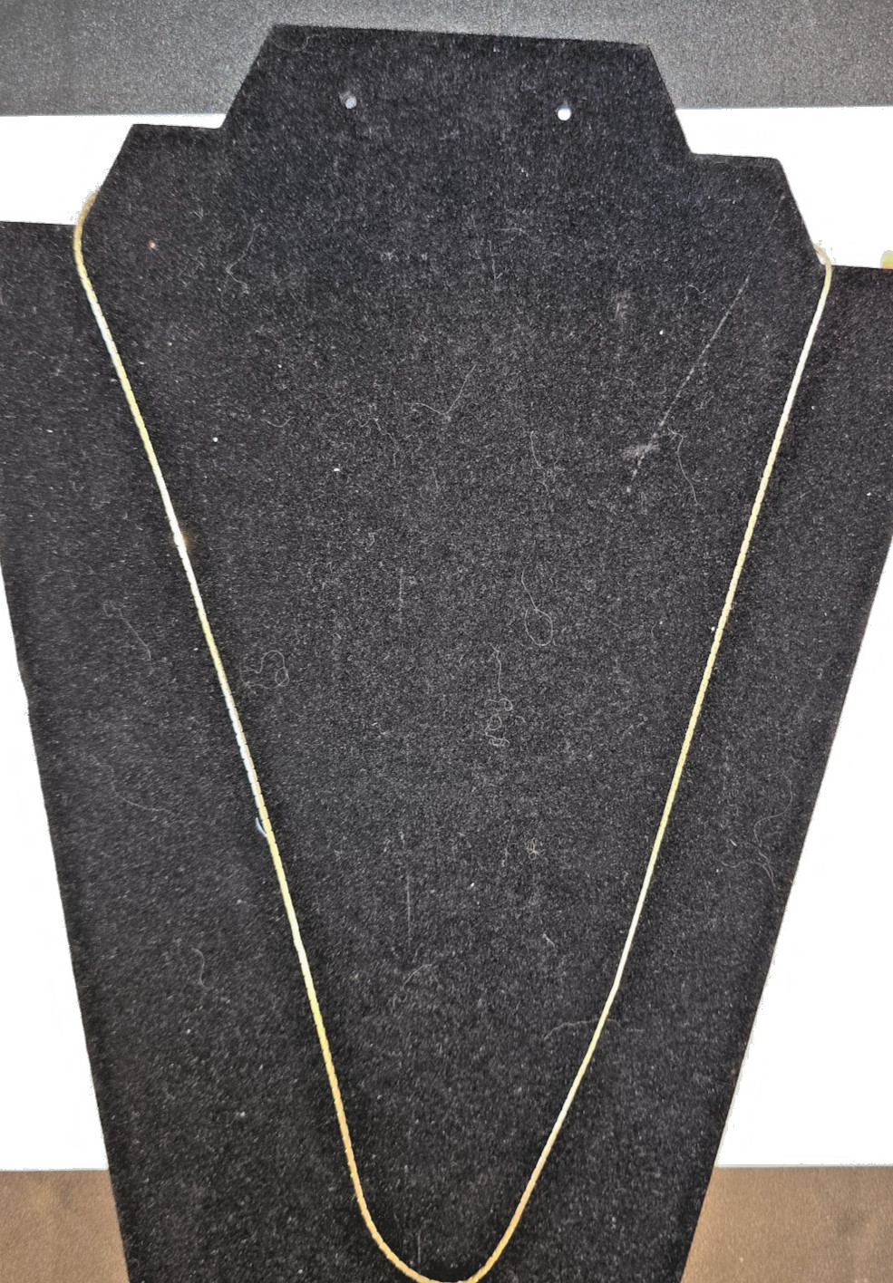 Vintage Gold Tone Flat Snake Chain Necklace Thin Delicate Italy Style 23 In. ETE