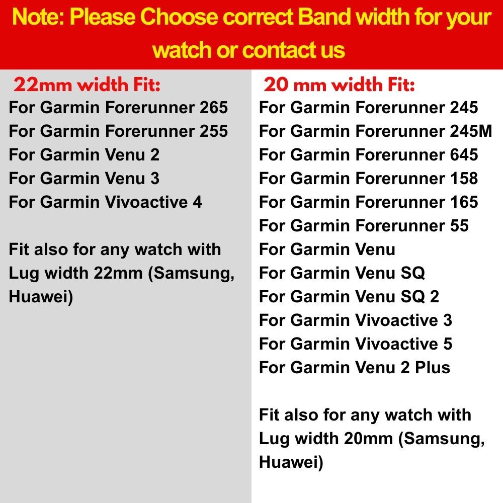 Silicone Sport Strap For Garmin Forerunner 255 265 245 165 Band For Garmin Venu