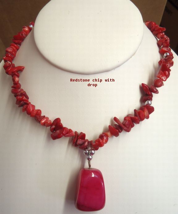 Stone Chip Necklace U CHOOSE size style & stone Amethyst Crystal Turquoise MORE