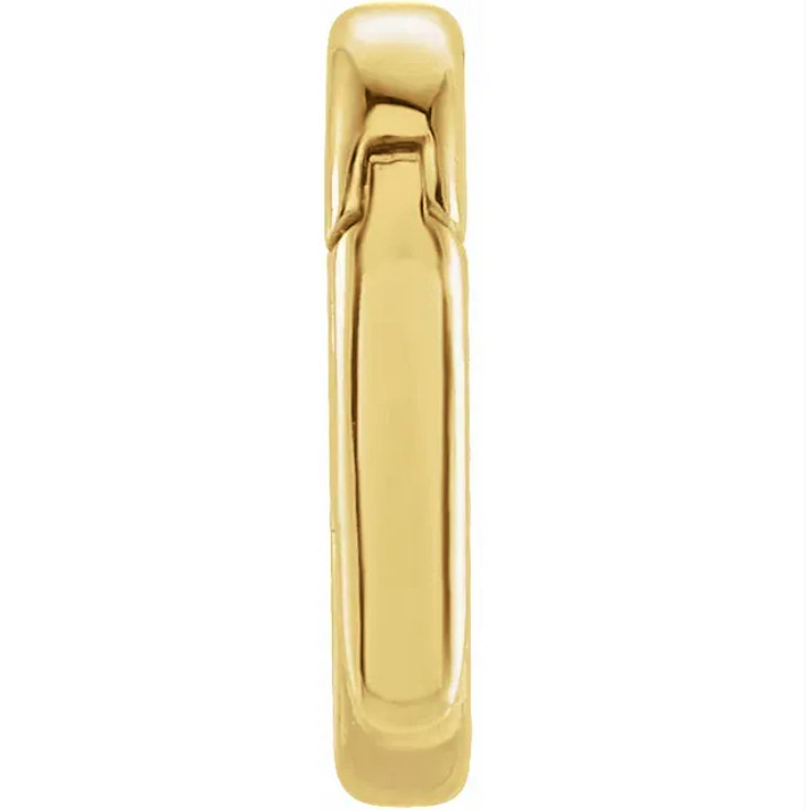 9mm x 6mm OD 10k Yellow Gold Charm Pearl Bail Enhancer Pendant Clip on 13 gauge