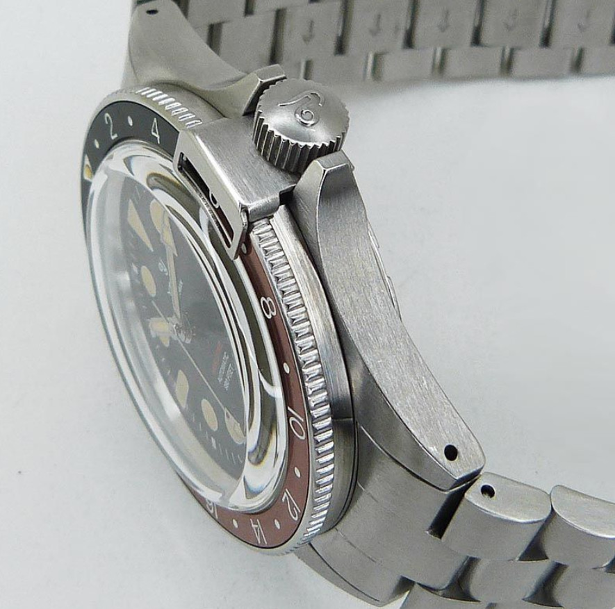 Yema Superman World Time GMT Cork YGMT21B39-CMS Automatic Watch 39mm From JAPAN