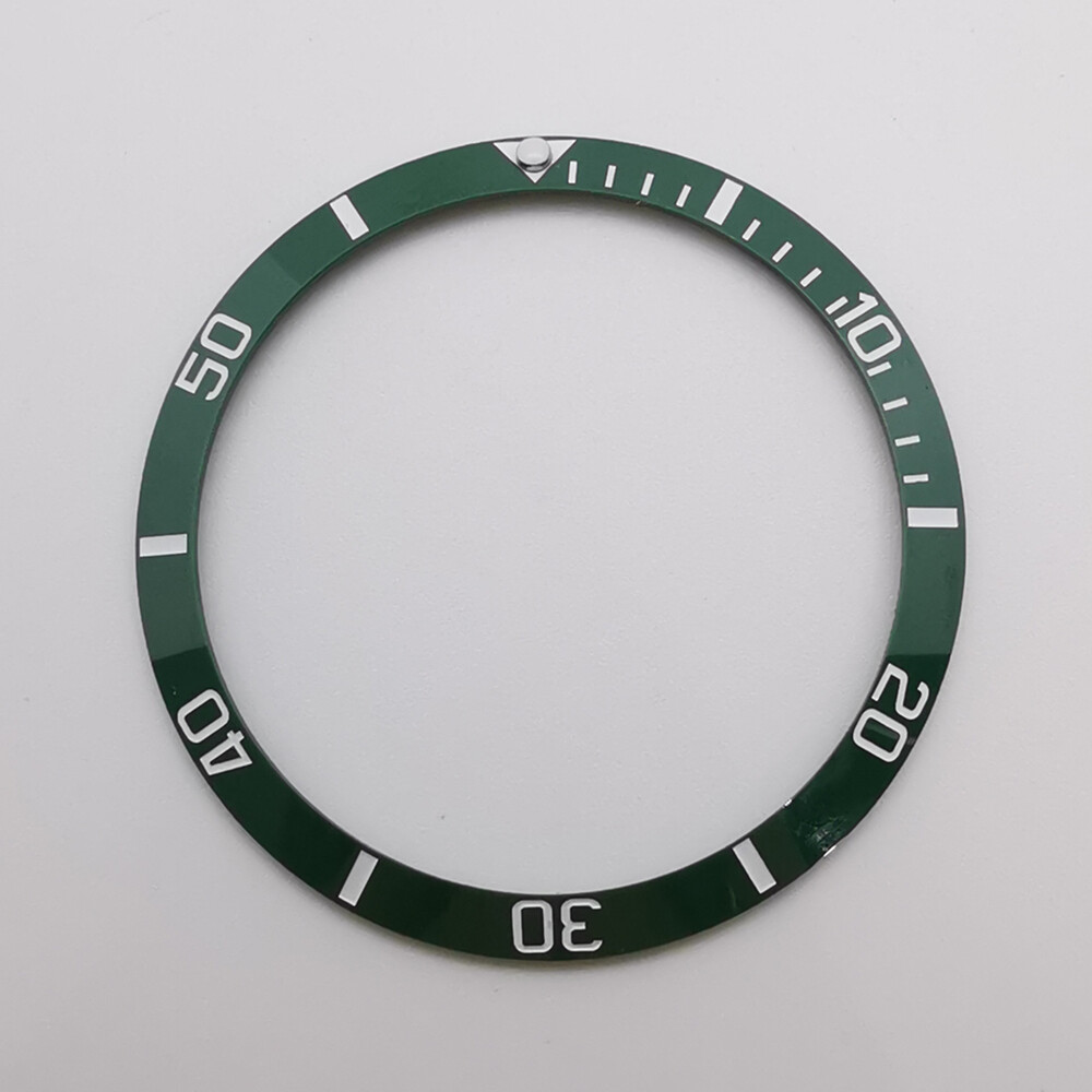 34mm aluminum/ceramic watch bezel insert fit Corgeut 36mm automatic watch case